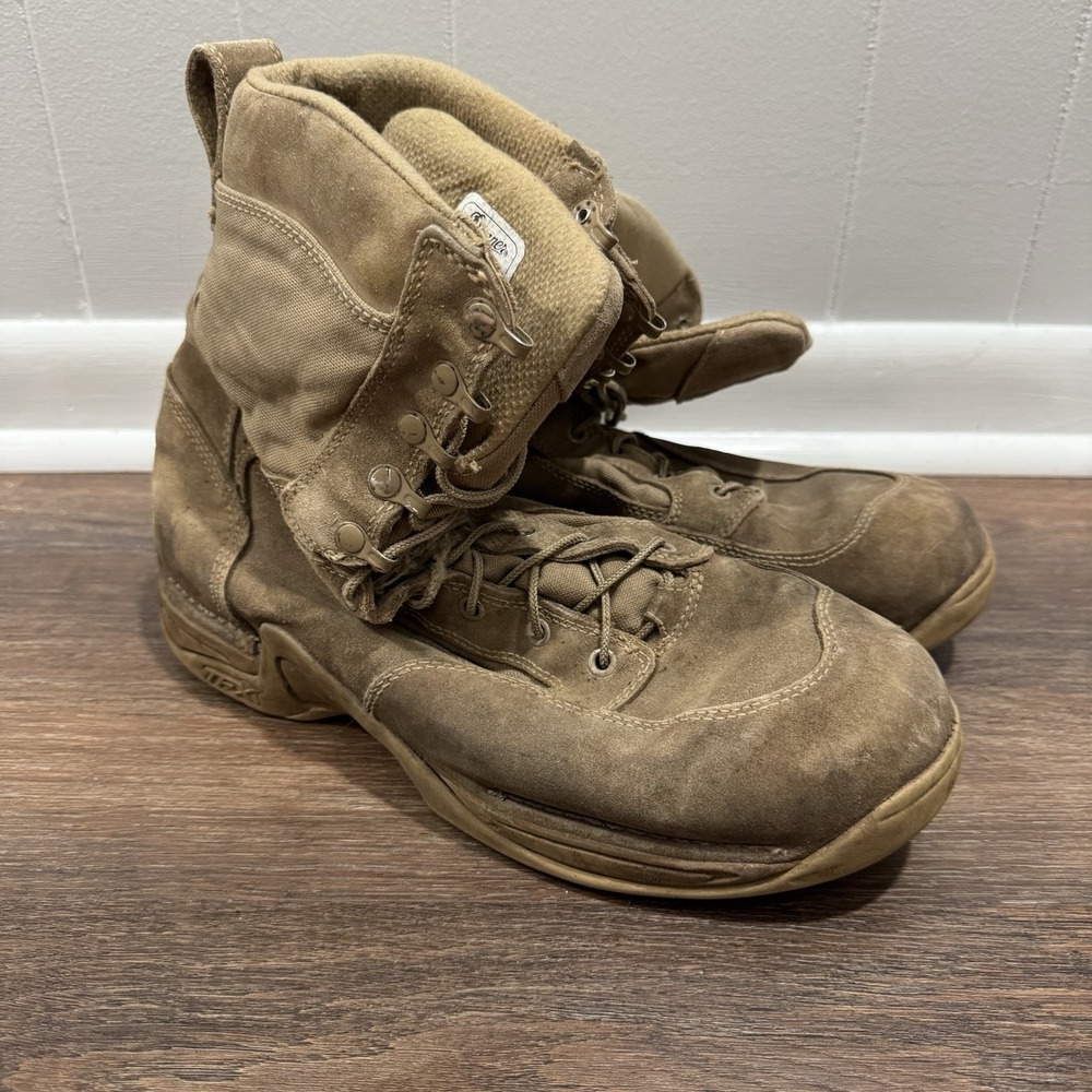 Danner Boots 8" Desert TFX Roughout Tan Combat Style Boots Men's Sz 13 FAIR BAD